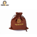 custom cheap plain polyester eco drawstring bag for jewelry